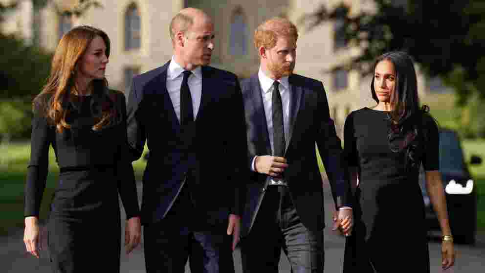 Gemeinsamer Auftritt in Windsor: Was ihre Körpersprache über William, Kate, Harry und Meghan verrät